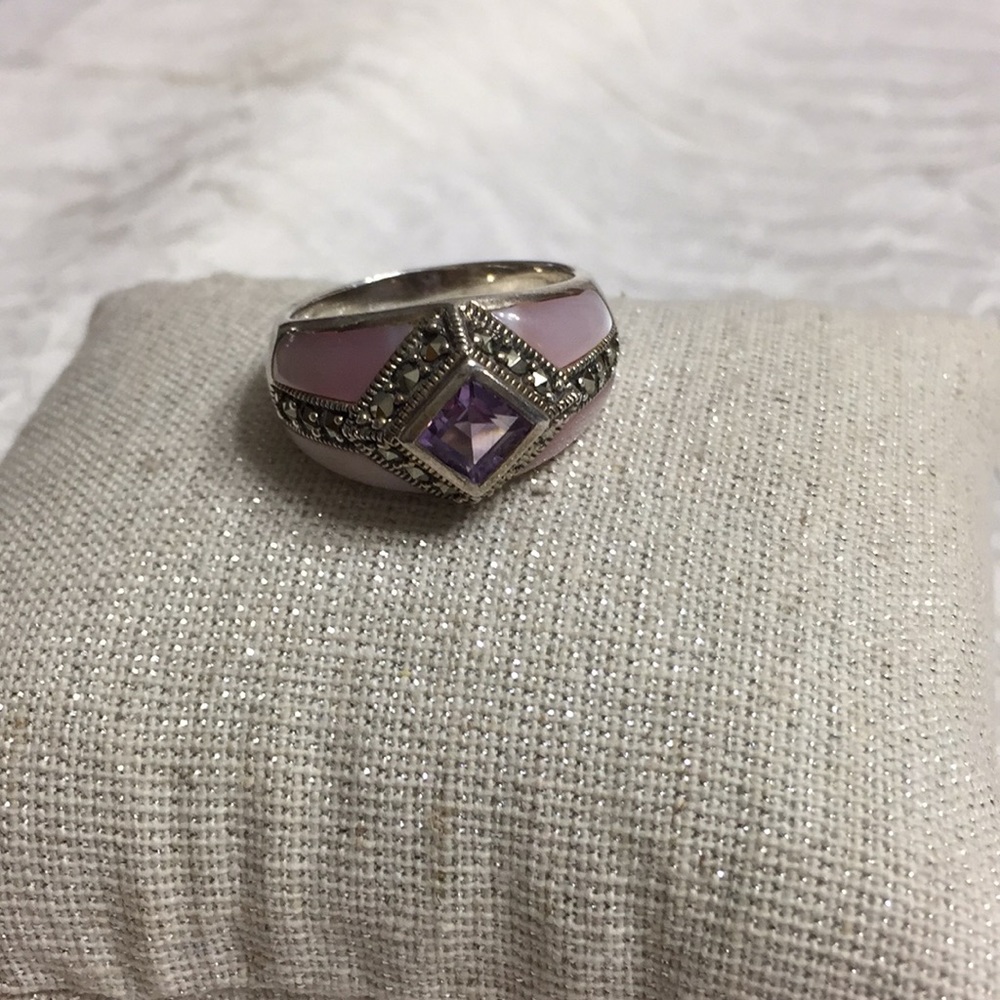 925 Silver & Amethyst Ring